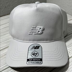 New Balance Core 47 Hitch Cap‎ baseball gray embroidered hat one size snap back